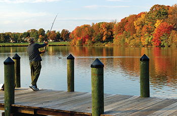 Casting for the big one at Lake Whetstone